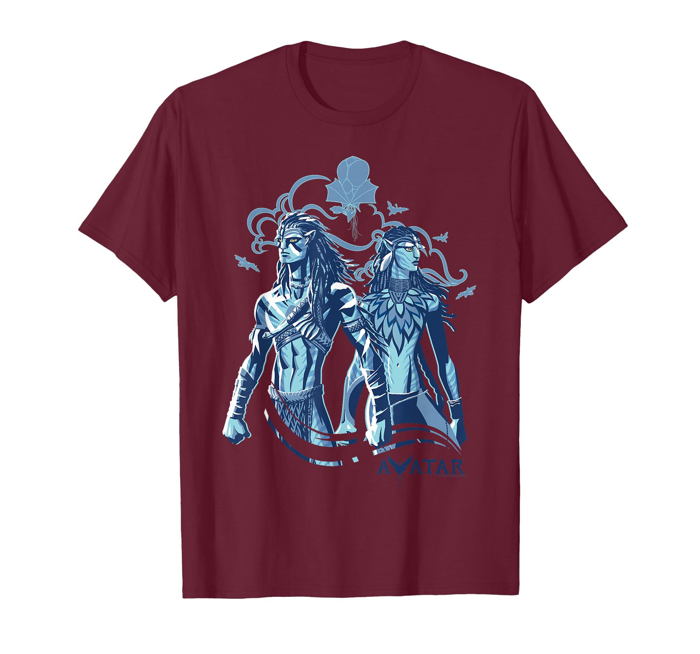 Avatar: Fire and Ash Jake Sully and Neytiri Stand Together T-Shirt