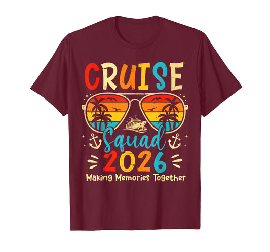 Cruise Squad 2026 Family Group Matching Summer Vacation T-Shirt