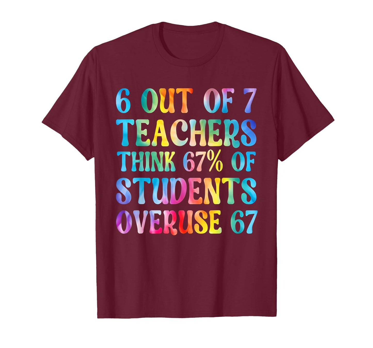 6 Out of 7 Teachers Think 67 Percent Overused T-Shirt