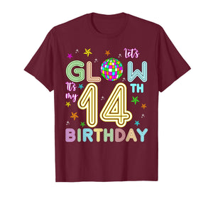 It's My 14th Birthday Glowing 80s 14 Year Old T-Shirt
