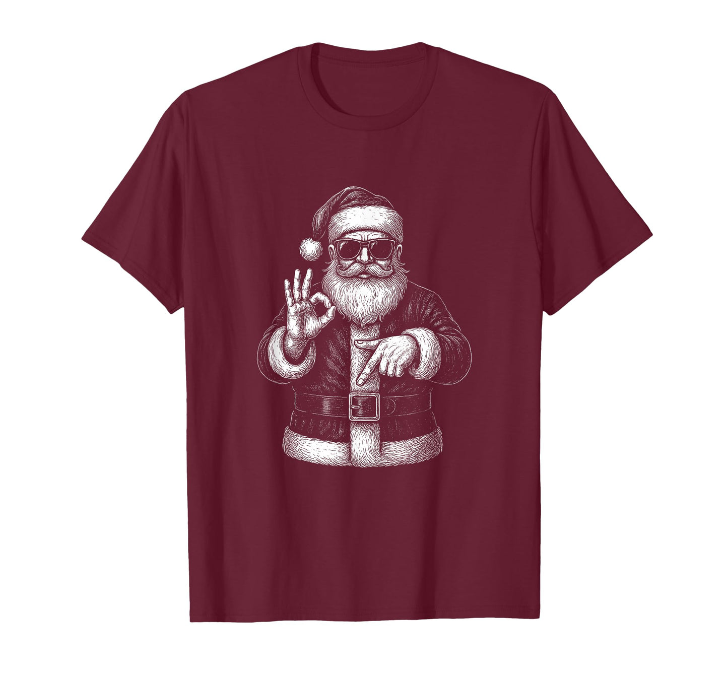 Funny Santa 6 7 Meme Design | Christmas Math Humor T-Shirt