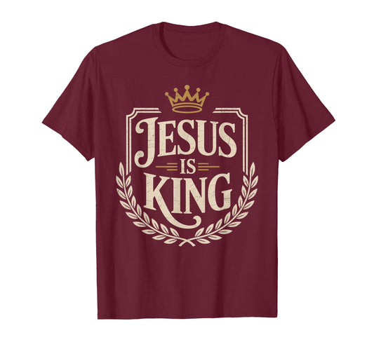 Jesus is King Christian Men T-Shirt