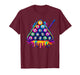 Dripping Billiard 8 Balls Pool Player Billiards Men Women T-Shirt