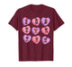 Dachshund Hearts Candy Valentines Weiner Dog Pet Lover T-Shirt