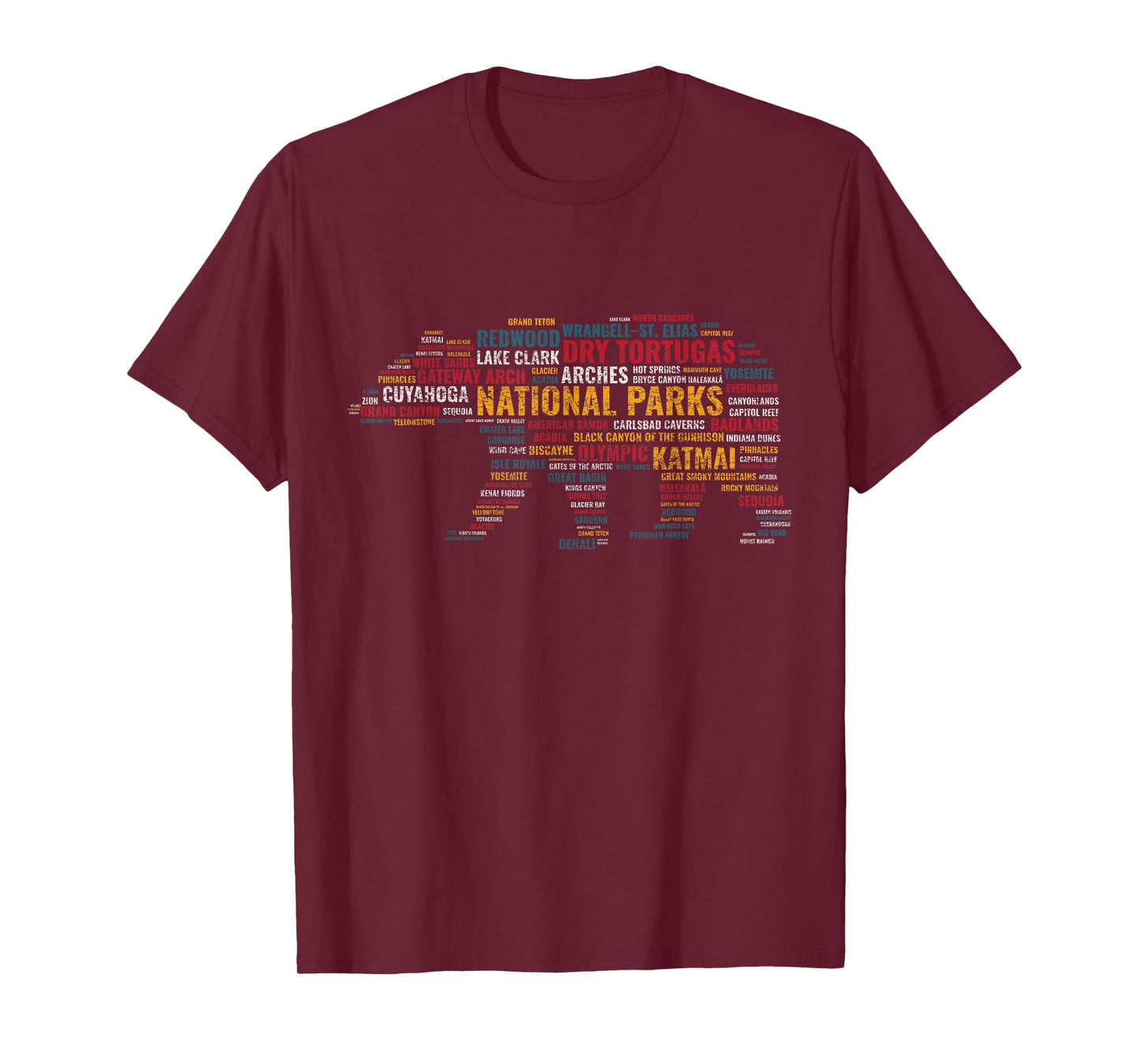 National Parks USA Bear Hiking Camping Adventure Gift T-Shirt