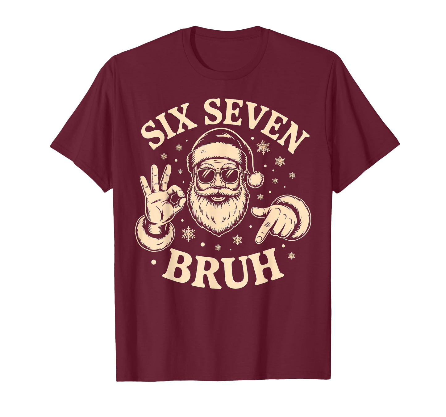 Bruh 67 Christmas Santa Six Seven 6 7 Christmas T-Shirt