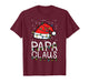 Christmas Papa Claus Santa Hat Xmas Dad Family Matching Men T-Shirt