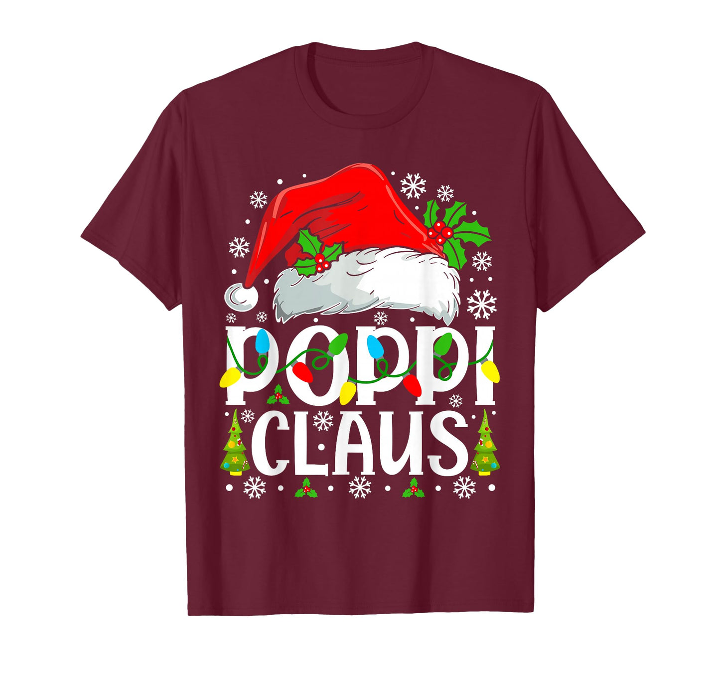 Poppi Claus Funny Christmas Family Matching T-Shirt