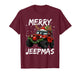 Merry Jeepmas Ugly Light Reindeer Christmas Funny Xmas Kids T-Shirt