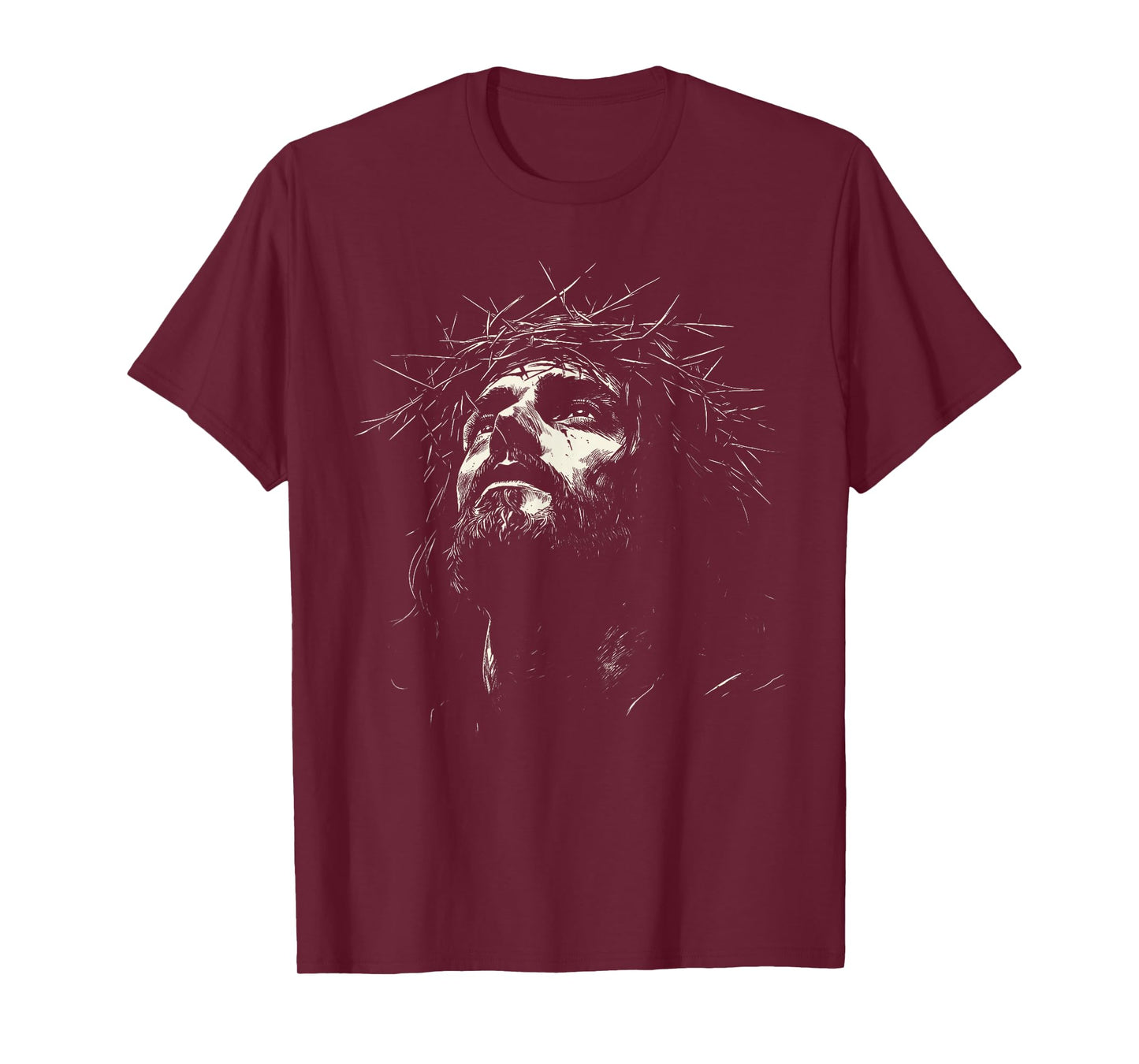 Vintage Jesus Crown of Thorns Christian for Men Women Kids T-Shirt