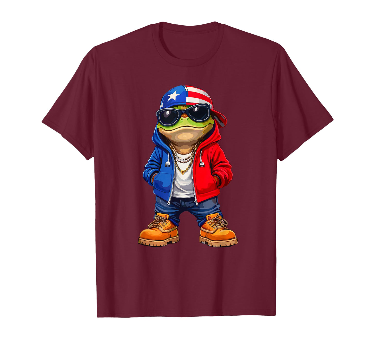 Cool Coqui Puerto Rican Frog Flag Taino Boricua Hispanic T-Shirt