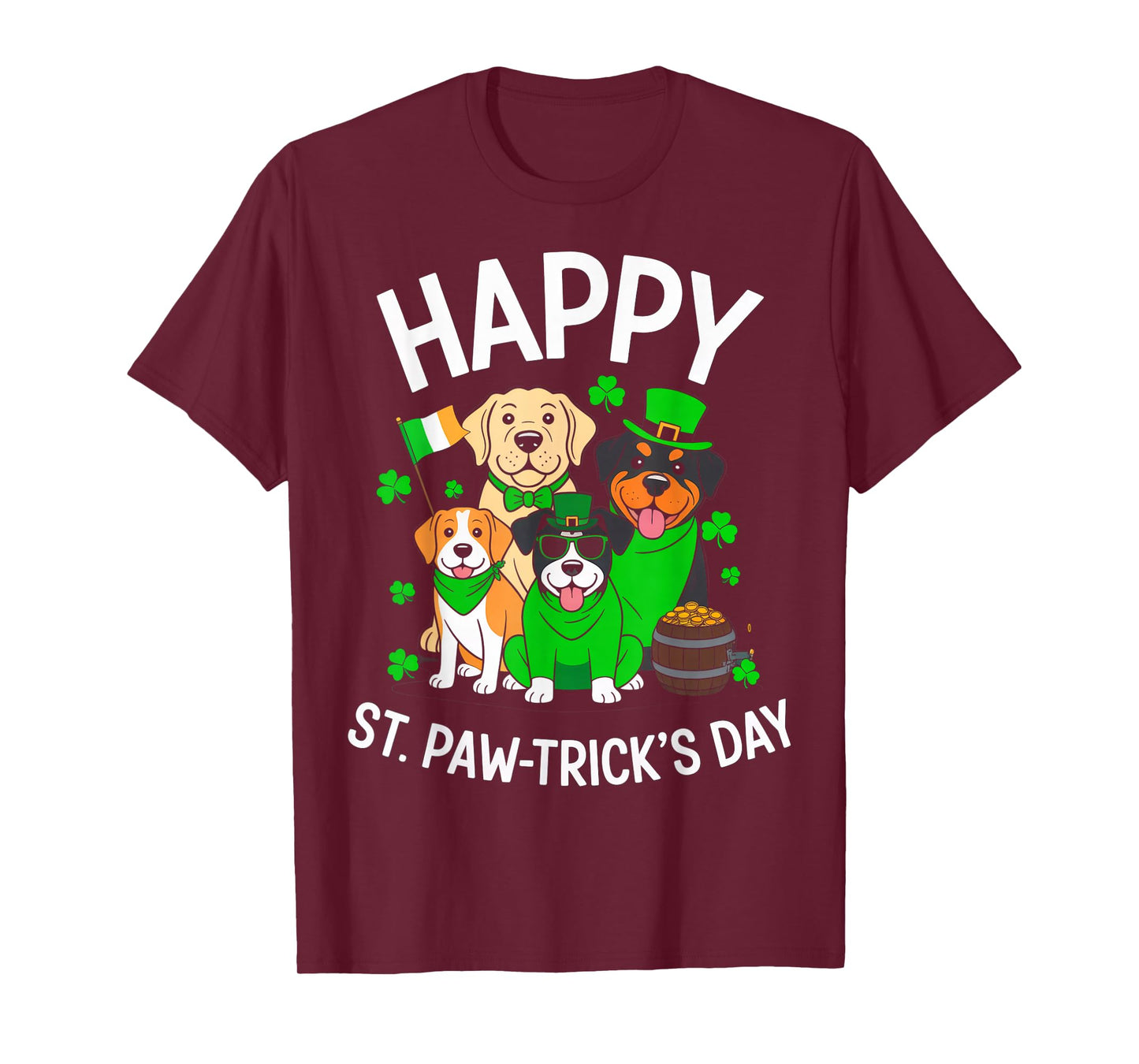 Happy St Pawtricks Day Dog St Patricks Day T-Shirt