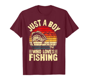Funny Fishing Jokes Boys Fisherman Bass Fish Vintage T-Shirt