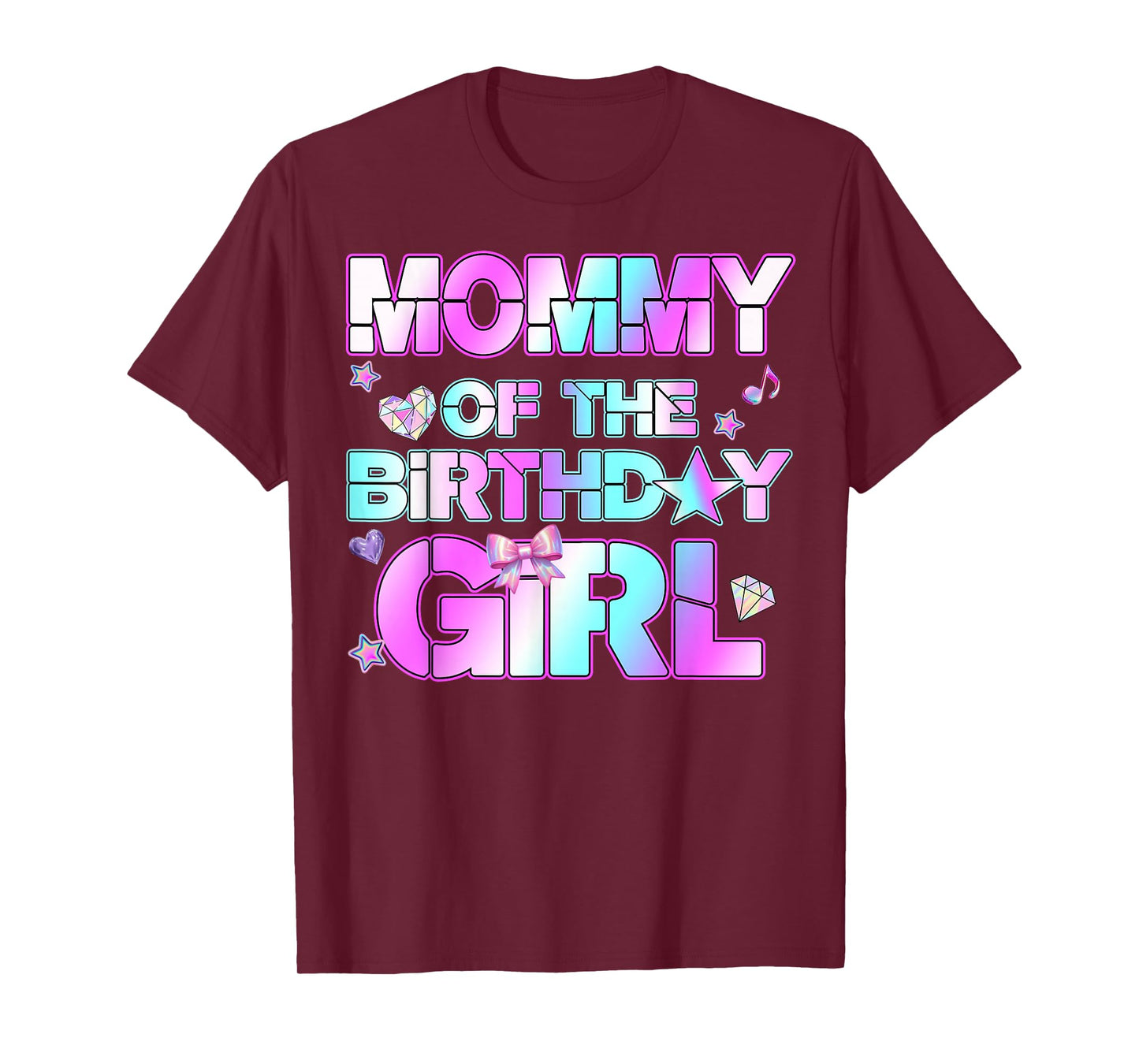 Mommy The Birthday Girl Kpop Family Birthday Party Girls T-Shirt