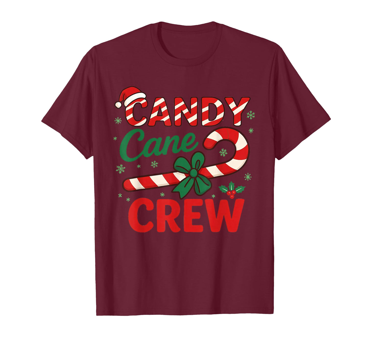 Candy Cane Crew - Funny Christmas Holiday Men Women T-Shirt