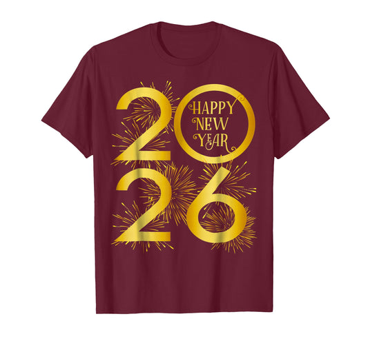 New Year 2026 Fireworks Happy New Year 2026 T-Shirt