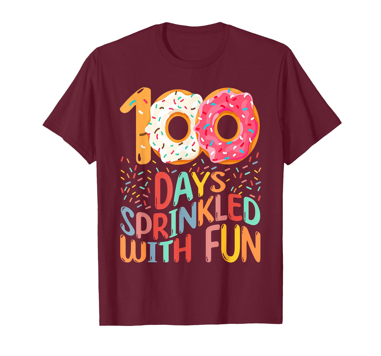 100 Days of School Girls Kindergarten 100th Day of School T-Shirt