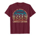 40 Year Old Gifts Vintage 1986 Limited Edition 40th Birthday T-Shirt