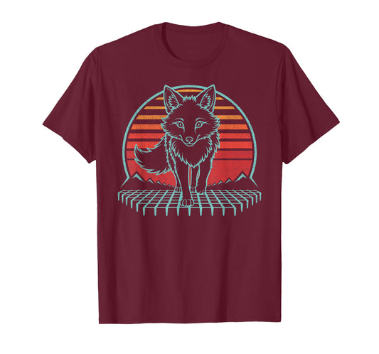 Fox Lover Animal Retro Vintage 80s T-Shirt