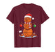 Christmas Basketball Snowman Player Santa Hat T-Shirt