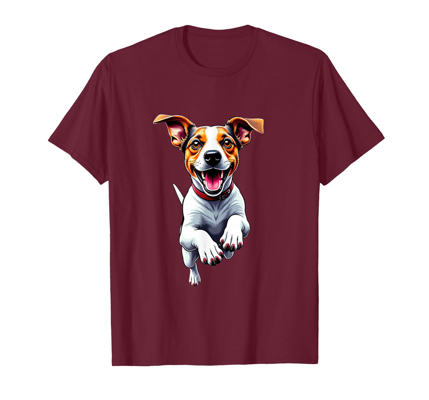 Jack Russell Dog Lovers Jumping Design Funny Jack Russell T-Shirt