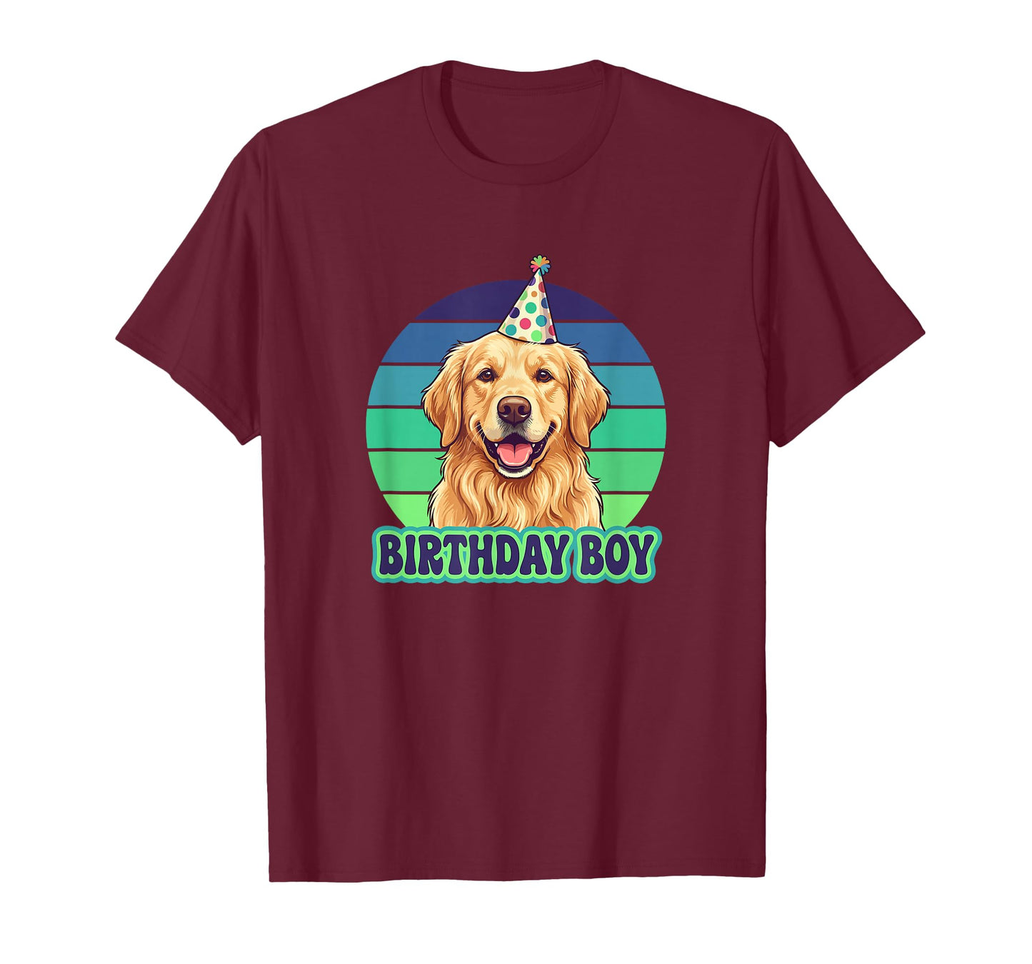 Golden Retriever Birthday Boy T-Shirt