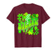 Girl Retro Billie Groovy Flowers Checkered Personalized 80's T-Shirt