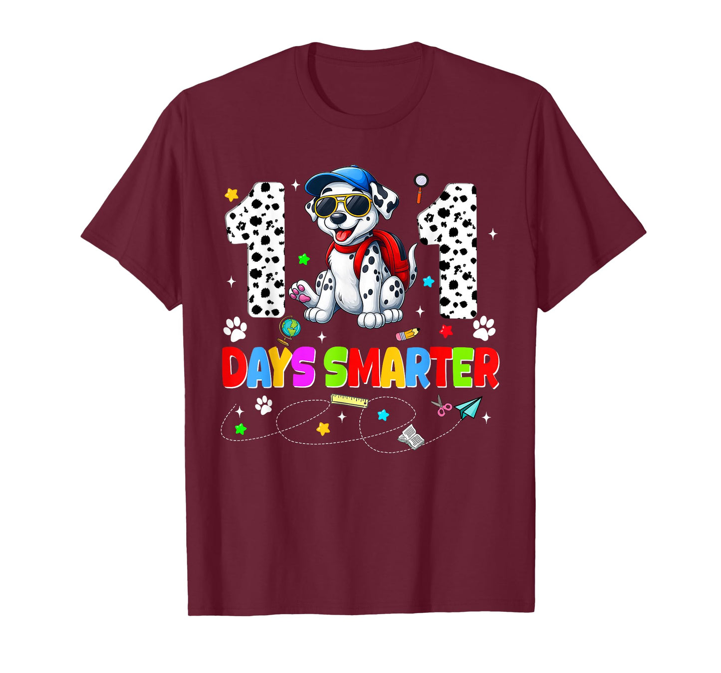 101 Days Smarter Dog 100th Day of School Girl Teacher Boy T-Shirt
