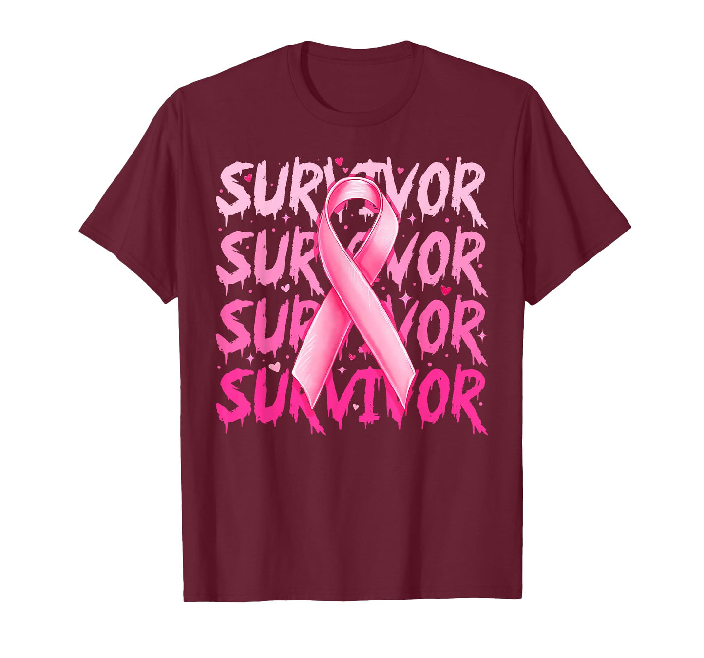 Breast Cancer Survivor Pink Ribbon Breast Cancer Awareness T-Shirt