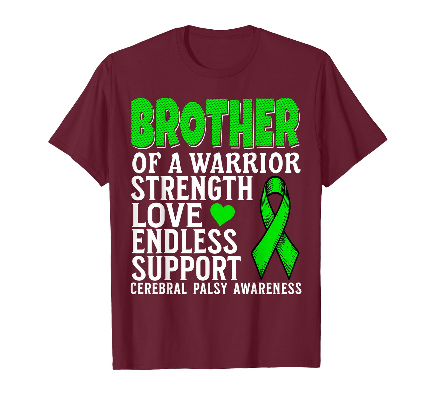 Brother of a Warrior Cerebral Palsy Awareness CP Gifts T-Shirt