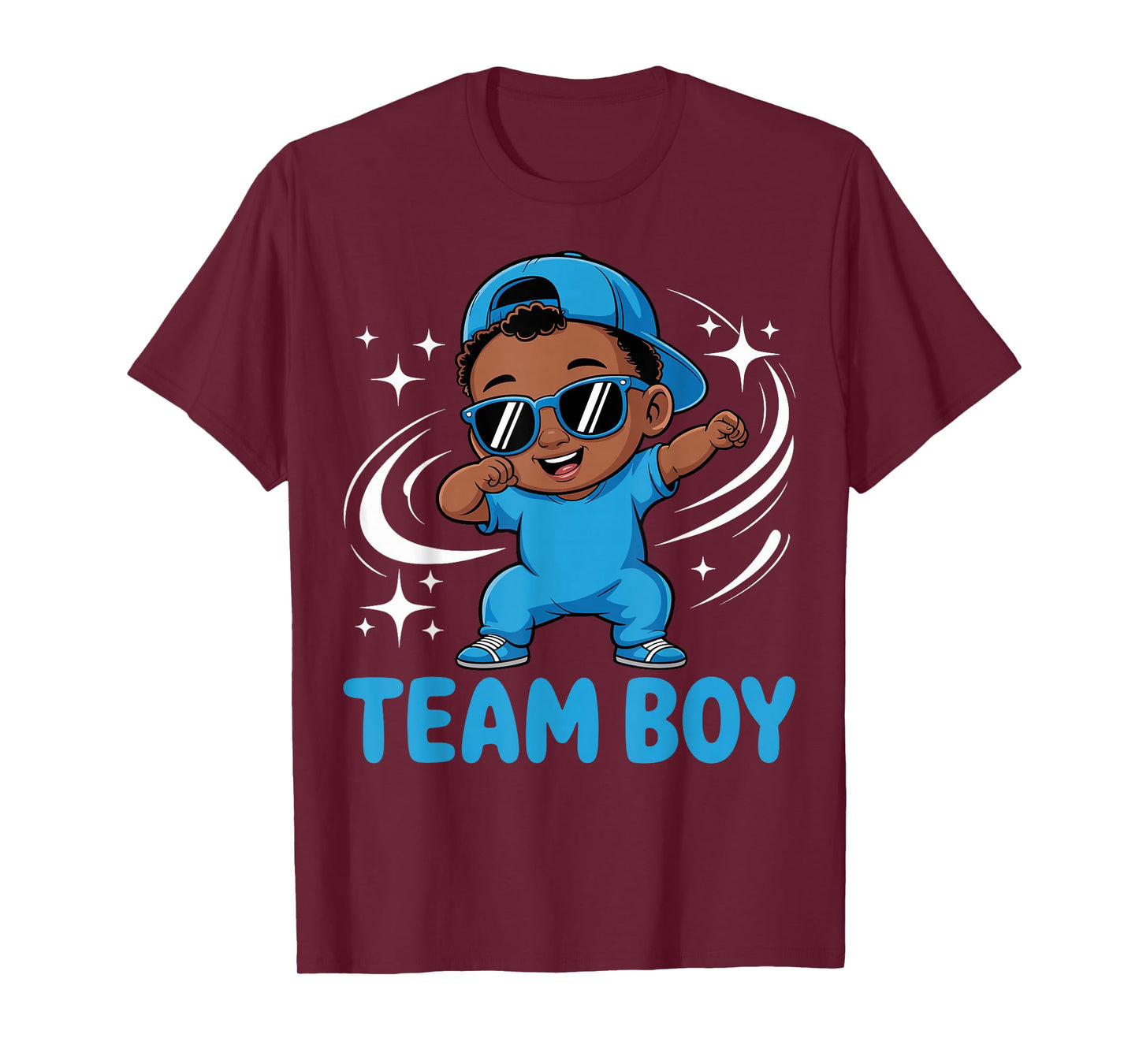 Team Boy Baby Announcement Gender Reveal Family Party T-Shirt
