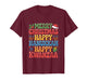 Merry Christmas Happy Hanukkah Kwanzaa Quote T-Shirt