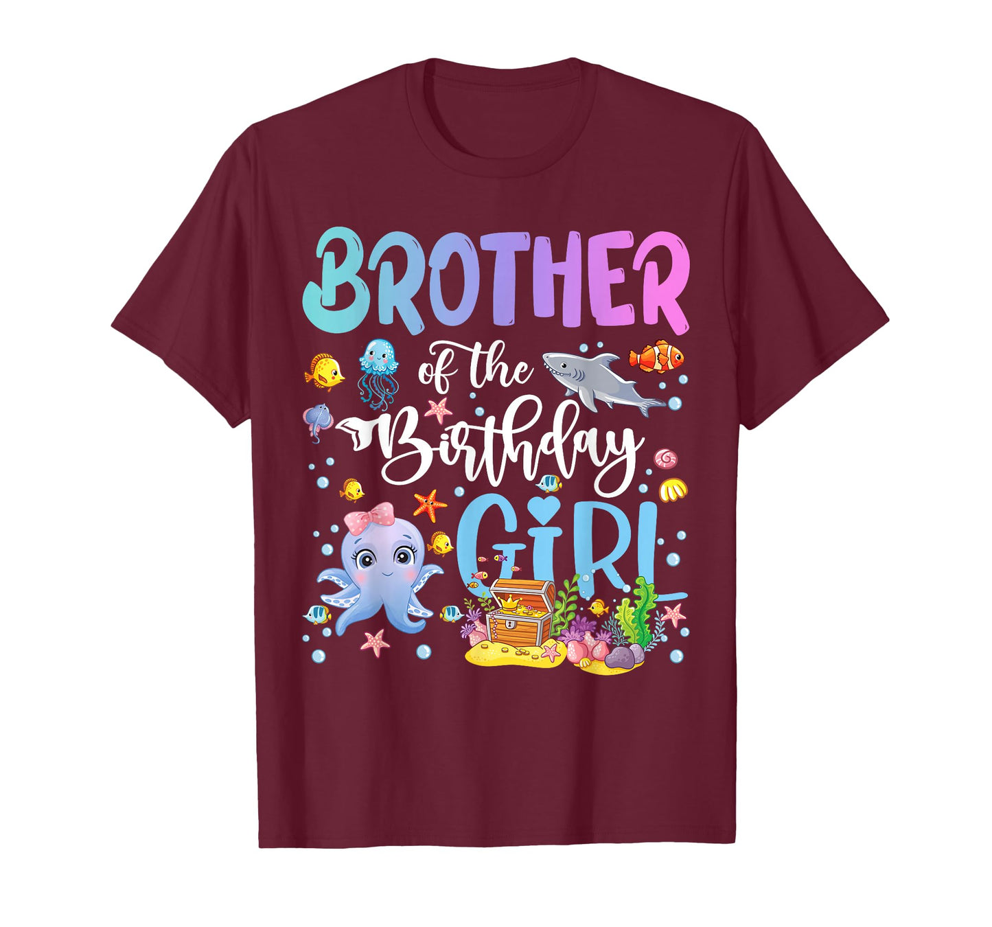 Brother of The Birthday Girl Sea Fish Ocean Aquarium T-Shirt