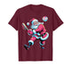 Christmas Baseball Santa Claus Batter Baseball Drip Xmas T-Shirt