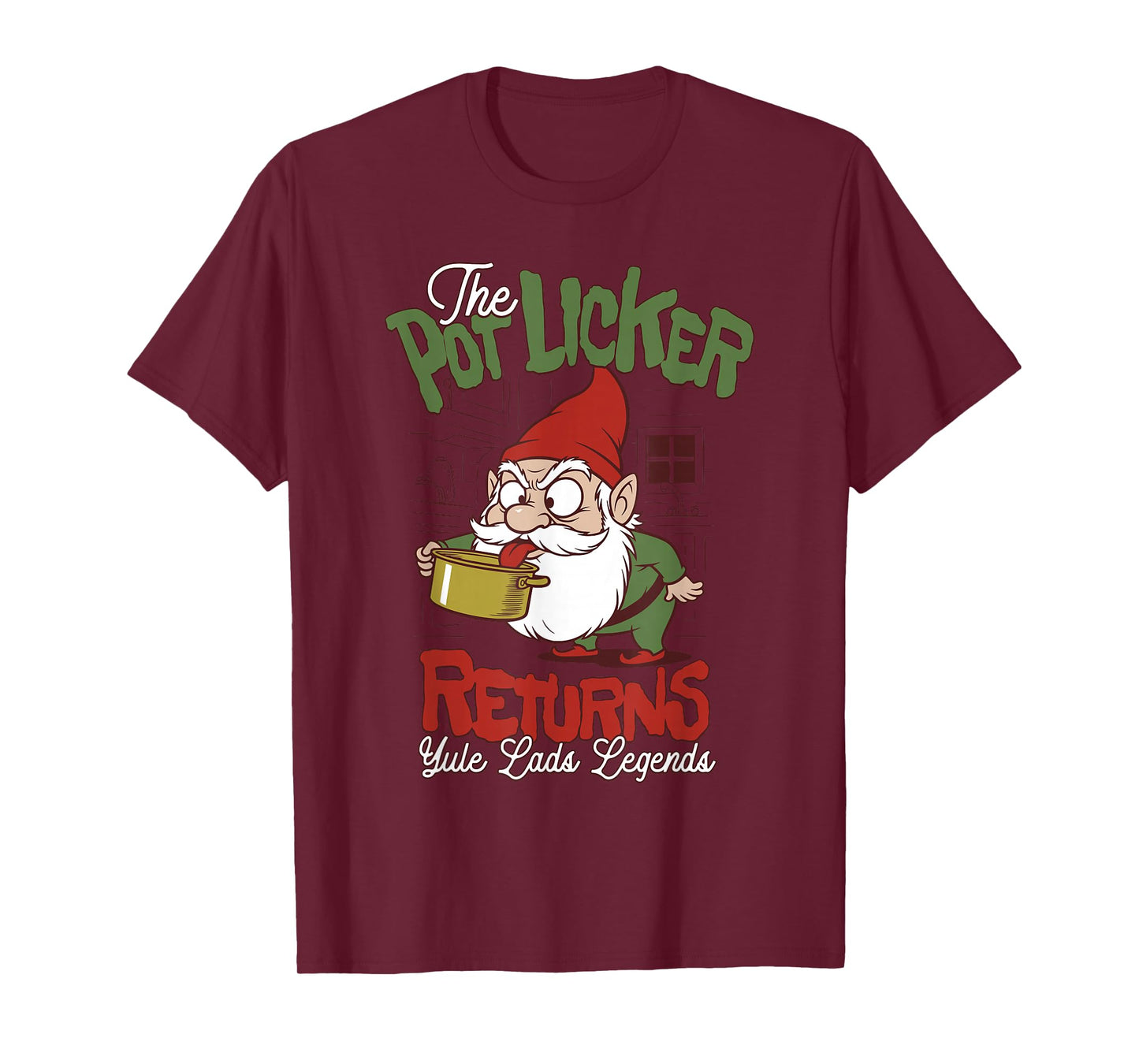 Pot Licker Returns Icelandic Yule Lads Holiday Humor T-Shirt