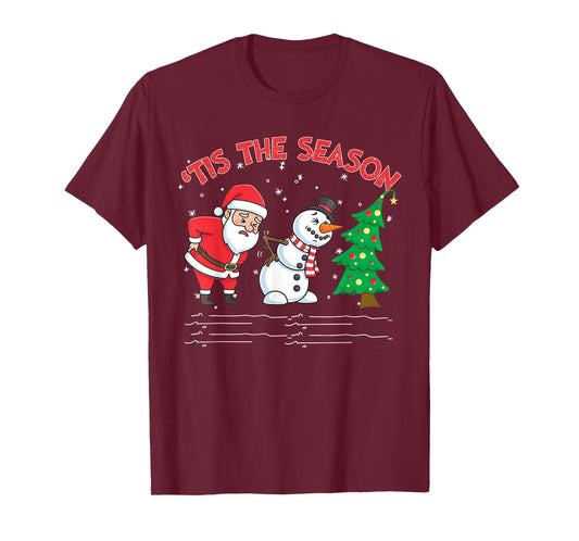 Tis The Season Chiropractor Crew Spine Surgery PT Christmas T-Shirt