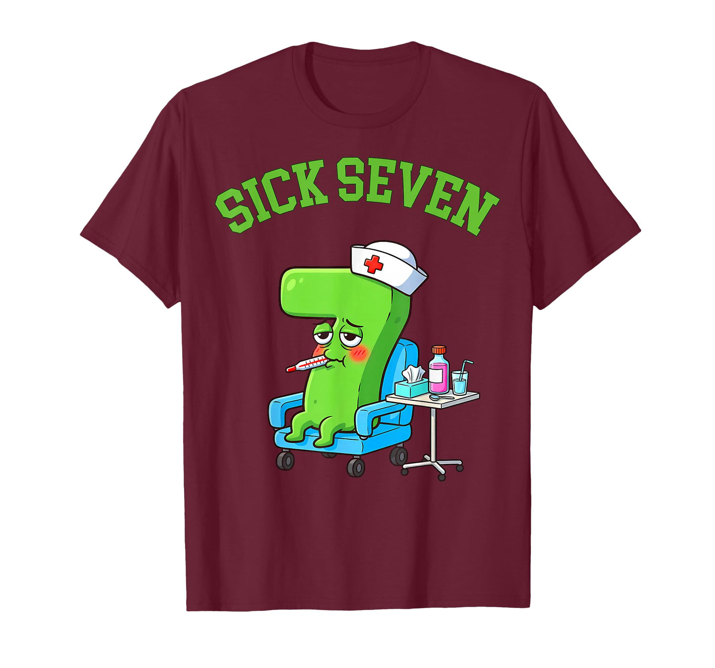 Funny Sick Seven 67 Six Seven Meme Gen Alpha Slang Teen Kids T-Shirt