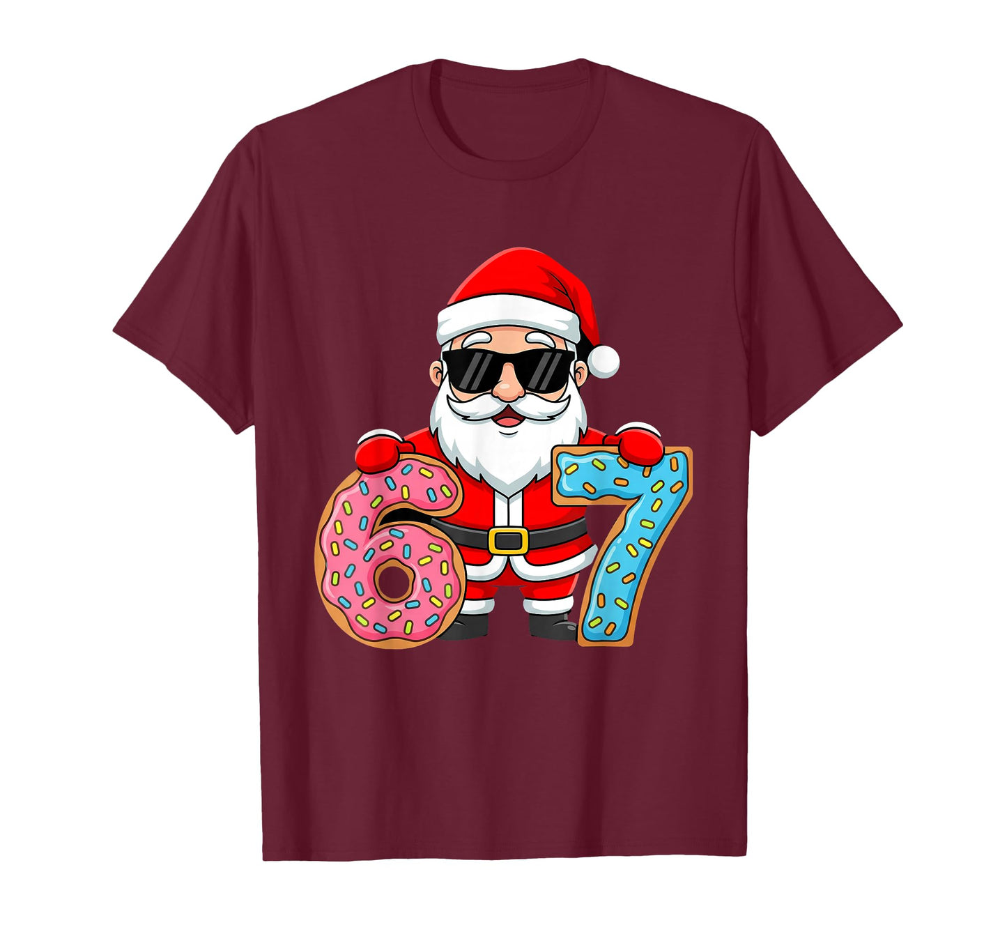 67 Christmas Funny 67 Meme Youth Kids Santa 67 T-Shirt