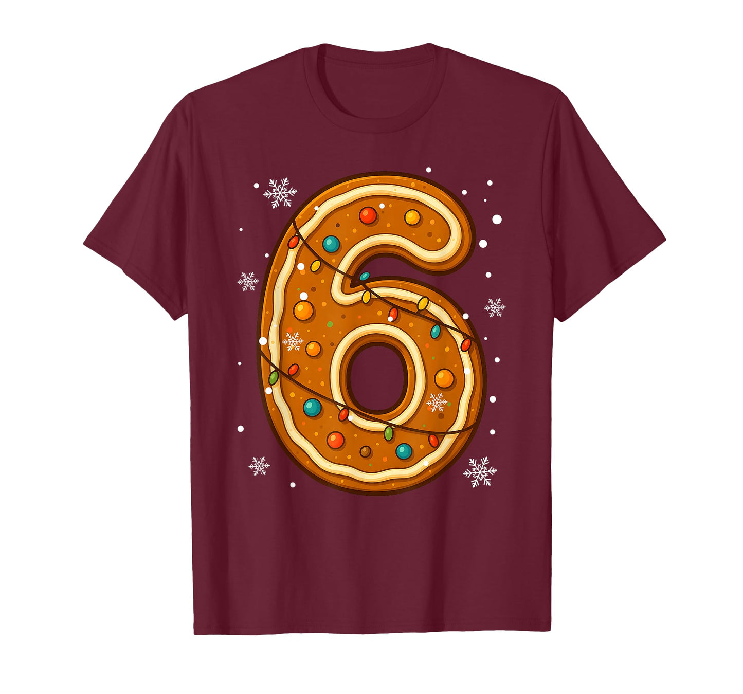 6 7 Gingerbread Meme Christmas Matching Couple Boy Girl Teen T-Shirt
