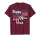 Happy 2026 New Year Patriotic Fireworks Design Party eve T-Shirt