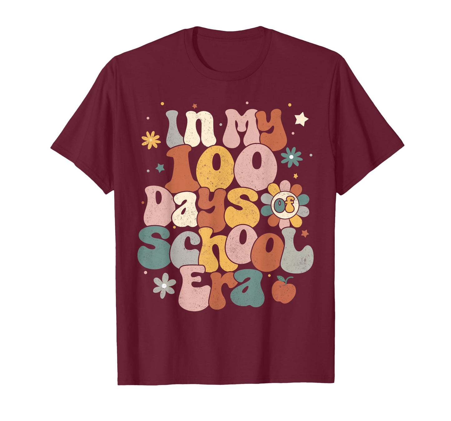 in My 100 Days of School Era Retro 100th Day of School T-Shirt