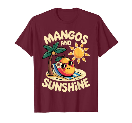 Mango Design for Men Women Vegan Mango Lover Mango Fruit T-Shirt