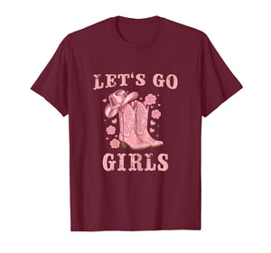 Country Girls Rodeo Woman Pink Cowgirl Lets Go Girls T-Shirt