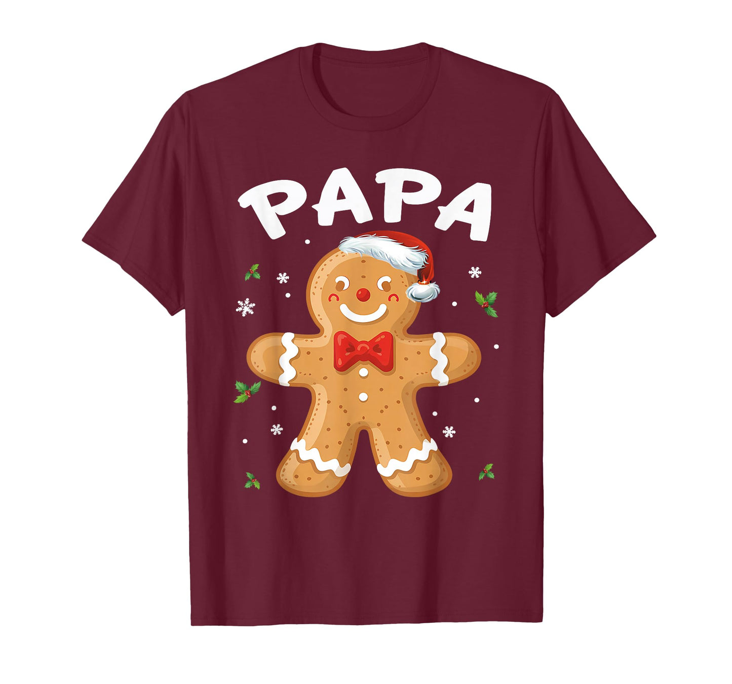 Papa Gingerbread Cookie Family Christmas Matching Holiday T-Shirt