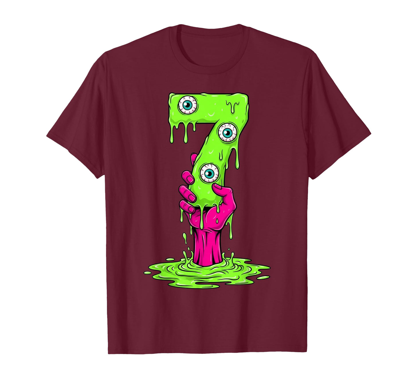 67 Halloween Costume Funny Number 7 Seven Meme for Gen Alpha T-Shirt