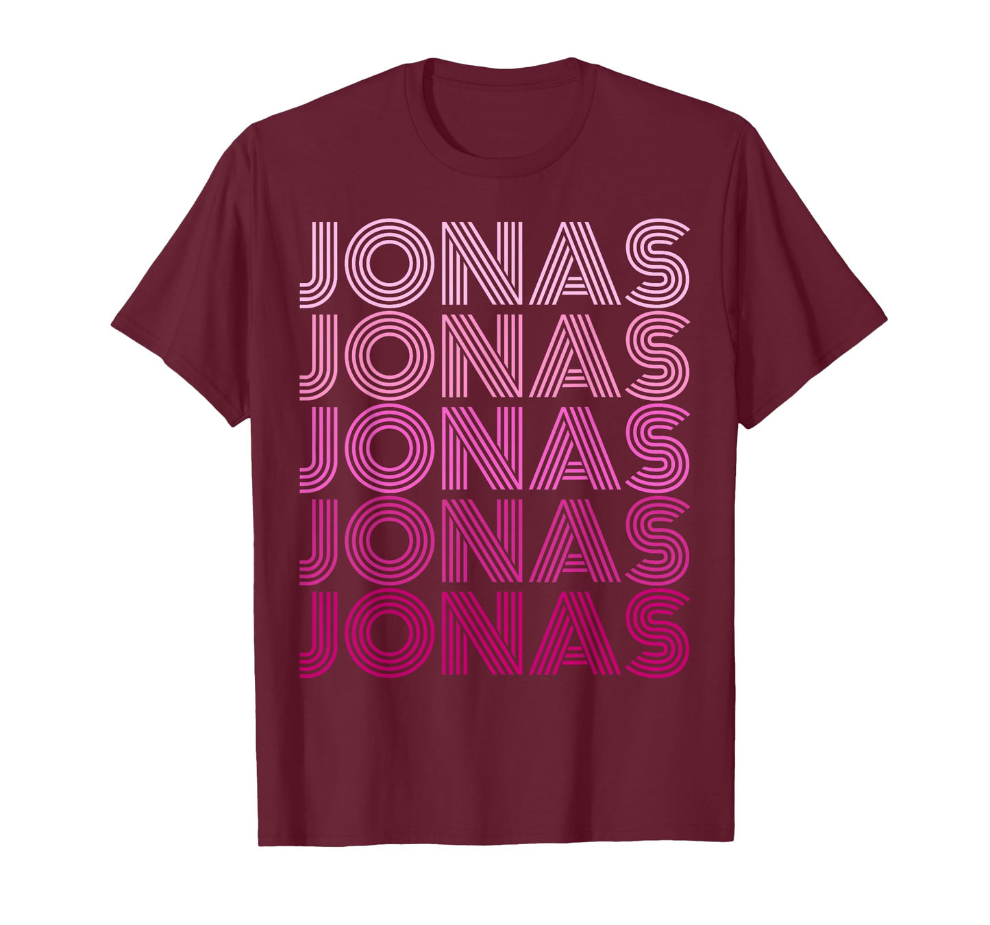 Retro Jonas First Name I Love Jonas 80's Vintage Birthday T-Shirt