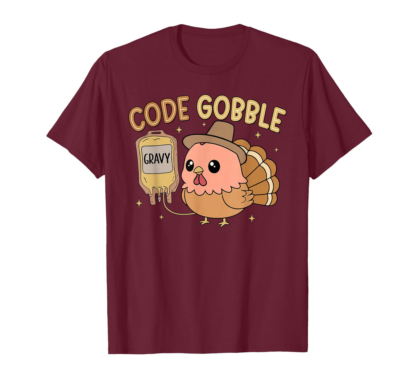 Thanksgiving Nurse Code Gobble Funny RN CNA Medical Team T-Shirt