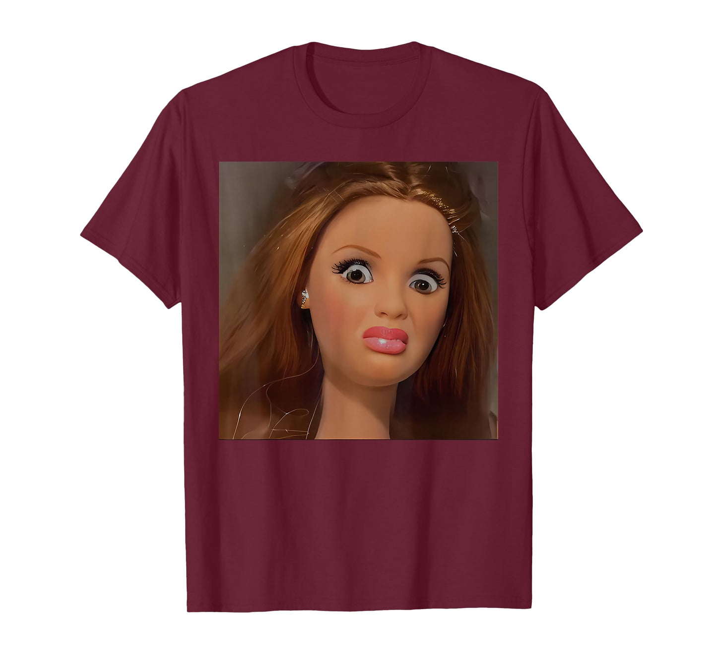 Funny Disgusting Doll Face Meme T-Shirt
