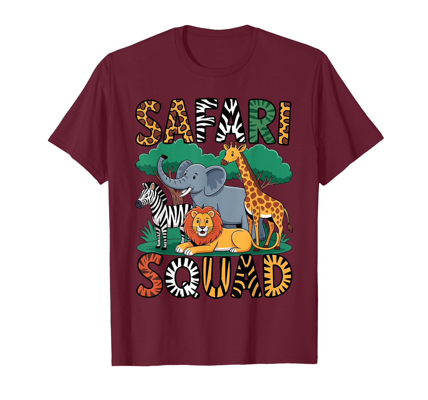 Funny Safari Costume for Kids Men Women Africa Safari Lover T-Shirt