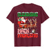Retro Sleighing Math Problems Santa Math Teacher Christmas T-Shirt